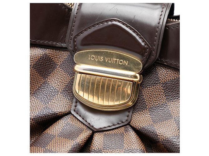 Louis Vuitton Borsa Sistina MM Damier Ebene Marrone - vista 6