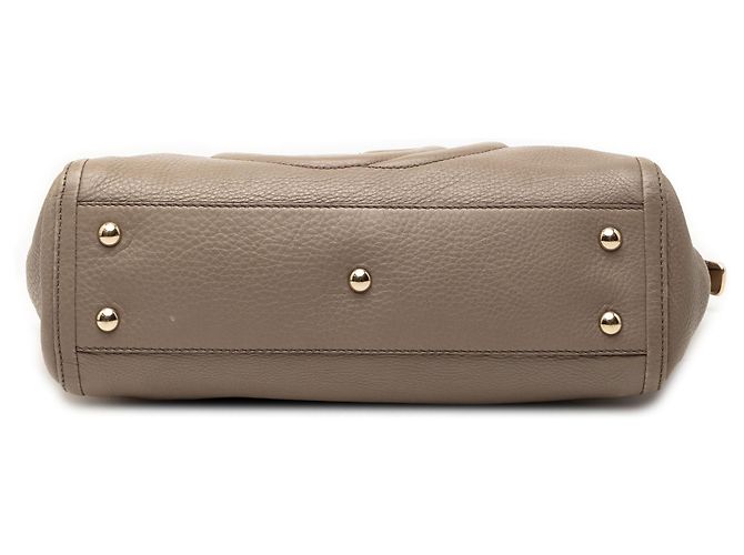 Gucci Brown Small Leather Soho Arbeits-Tote Braun Taupe - Ansicht 3