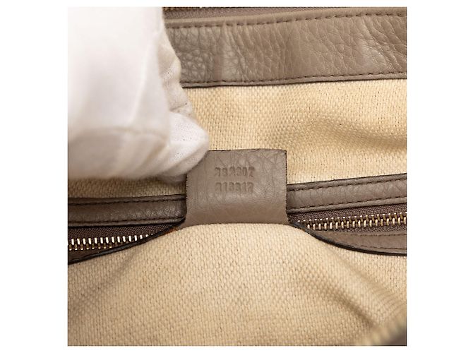 Gucci Brown Small Leather Soho Arbeits-Tote Braun Taupe - Ansicht 6