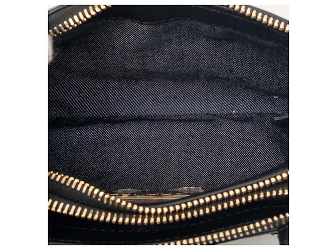Belt bag doppia zip in agnello nero Chanel Mania - vista 4