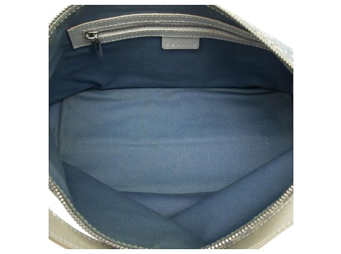 Céline Borsa a mano in tela Macadam Celine blu C Blu chiaro - vista 4