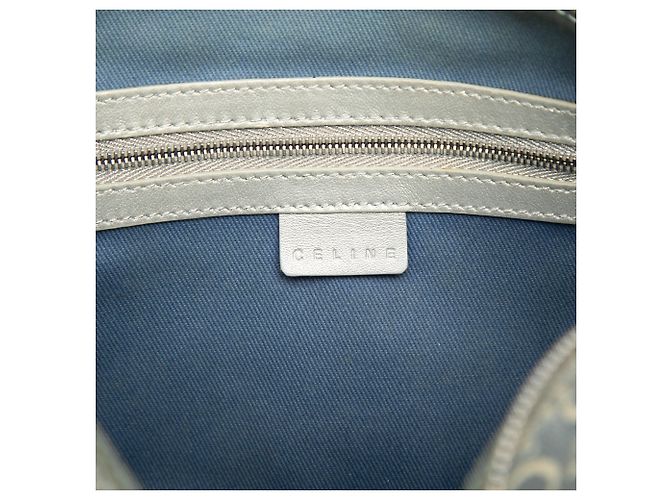 Céline Borsa a mano in tela Macadam Celine blu C Blu chiaro - vista 5