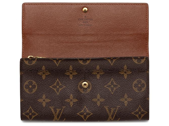 Portafoglio lungo Sarah Monogram marrone Louis Vuitton - vista 7