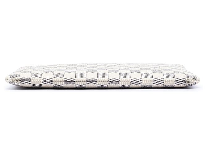 Pochette Giornaliera Damier Azur Bianca Louis Vuitton Bianco - vista 3
