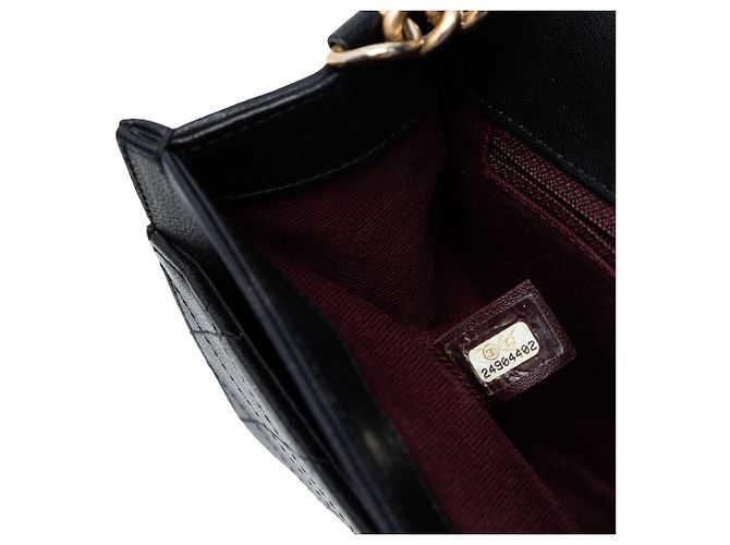 Chanel Nero Grande Borsa in Pelle di Pecora Trapuntata con Catena Frontale - vista 6