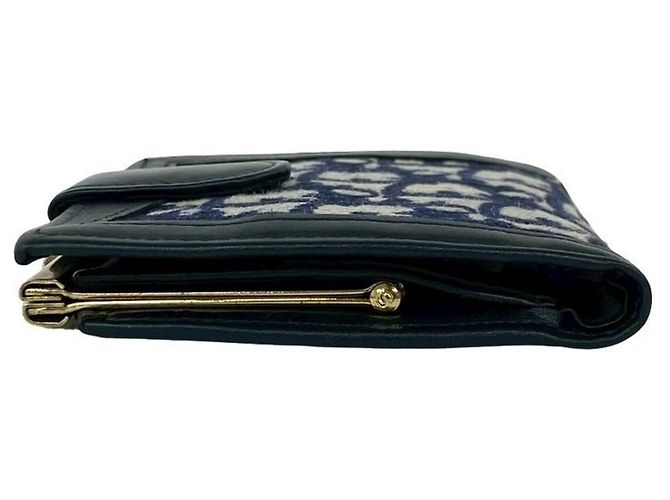 Billetera bi-fold Dior Trotter Christian Dior Azul marino - vista 4