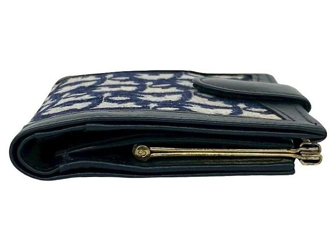 Billetera bi-fold Dior Trotter Christian Dior Azul marino - vista 5