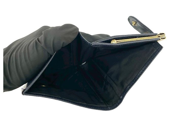 Billetera bi-fold Dior Trotter Christian Dior Azul marino - vista 8