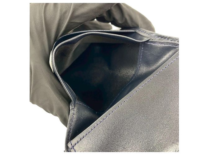 Billetera bi-fold Dior Trotter Christian Dior Azul marino - vista 9