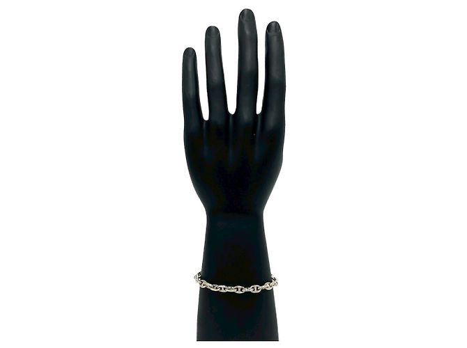 Bracciale charm in argento sterling 925 Chaine d'Ancre TPM vintage di Hermès - vista 2