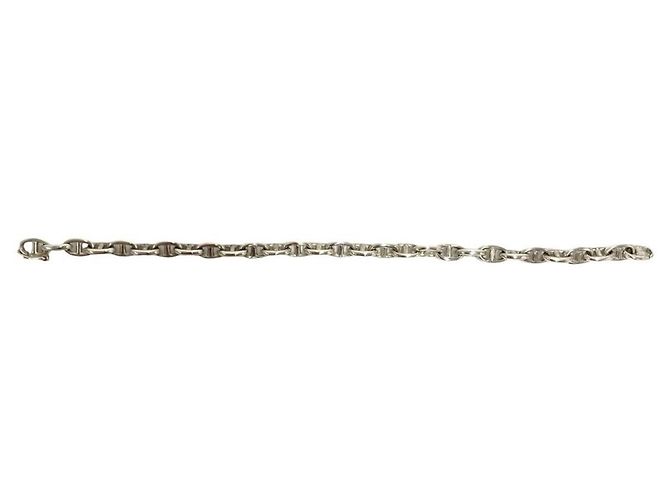 Bracciale charm in argento sterling 925 Chaine d'Ancre TPM vintage di Hermès - vista 6