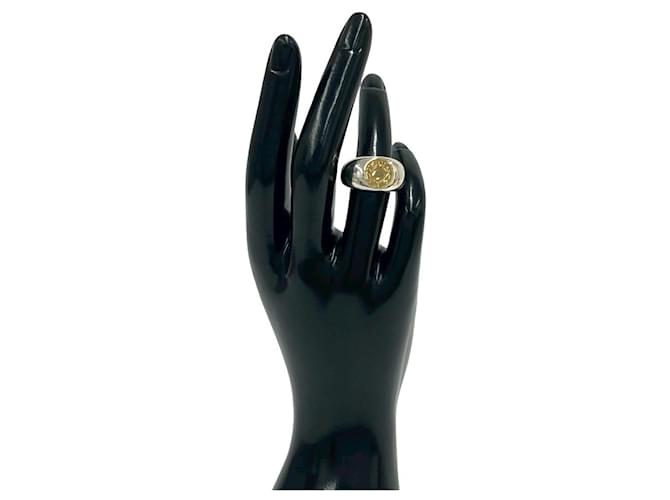 Hermès Hermes Sellier Bandring Silber Golden - Ansicht 2