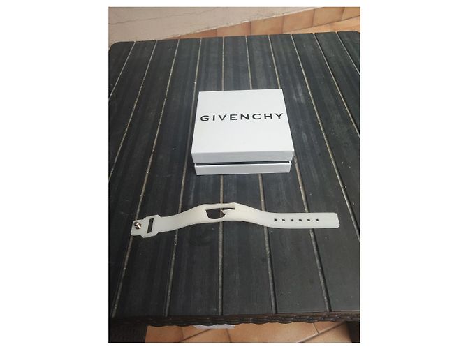 Cinturino per orologio Givenchy in gomma bianca Bianco - vista 3