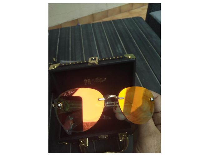 Autre Marque Occhiali da sole PR Collection neri con custodia Nero - vista 4