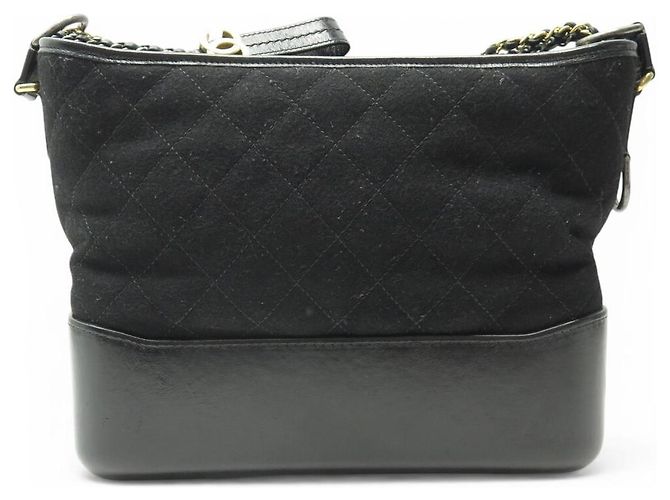 BAG CHANEL GABRIELLE GM IN PELLE CANVAS QUILTED NERA Nero - vista 2