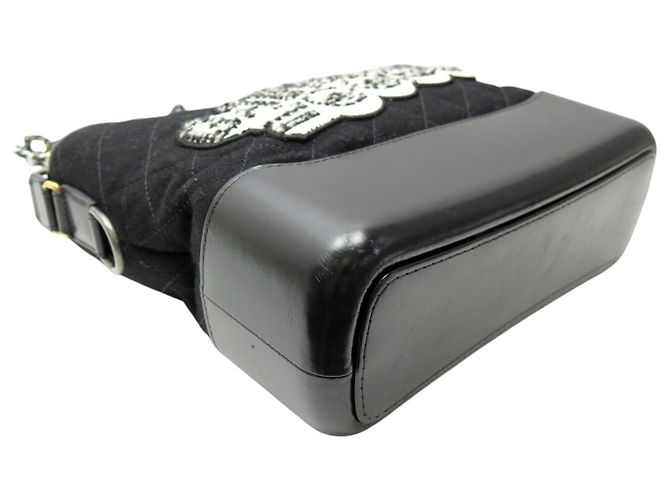 BAG CHANEL GABRIELLE GM IN PELLE CANVAS QUILTED NERA Nero - vista 3