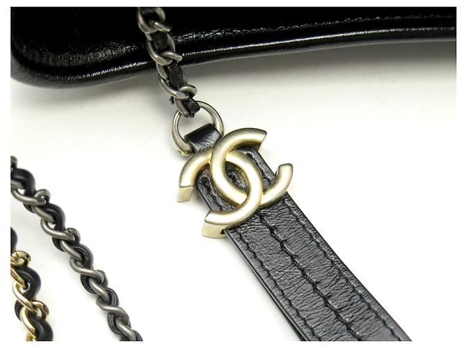 BAG CHANEL GABRIELLE GM IN PELLE CANVAS QUILTED NERA Nero - vista 5