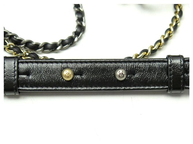 BAG CHANEL GABRIELLE GM IN PELLE CANVAS QUILTED NERA Nero - vista 6