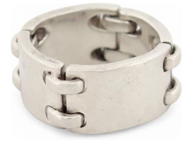 Ring Hermès ANELLO ARTICOLATO VINTAGE HERMES 52 IN ARGENTO STERLINO 925 11,4G SCATOLA - vista 3