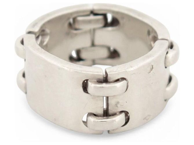 Ring Hermès ANELLO ARTICOLATO VINTAGE HERMES 52 IN ARGENTO STERLINO 925 11,4G SCATOLA - vista 4