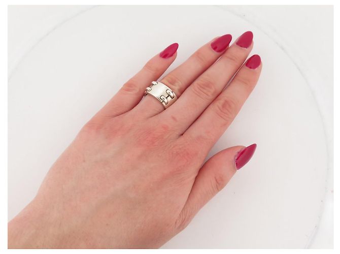 Ring Hermès ANELLO ARTICOLATO VINTAGE HERMES 52 IN ARGENTO STERLINO 925 11,4G SCATOLA - vista 5