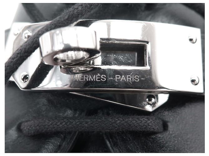 Hermès SCARPE HERMES RICHELIEUS FIRST H2229457ZH 41 PELLE NERA + SCATOLA Nero - vista 9