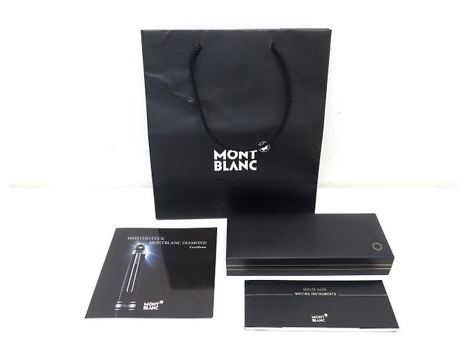 NUOVO PENNA A PALLA MONTBLANC MEISTERSTÜCK DIAMOND CLASSIC 105980 Nero - vista 12