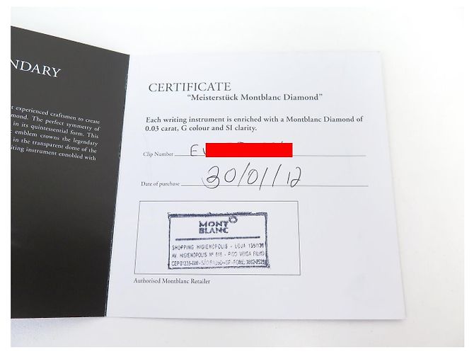 NUOVO PENNA A PALLA MONTBLANC MEISTERSTÜCK DIAMOND CLASSIC 105980 Nero - vista 13