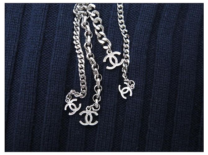 NEUER CHANEL-PULLOVER GRÖSSE 34 S P59746 AUS NAVY-WOLLE Marineblau - Ansicht 11
