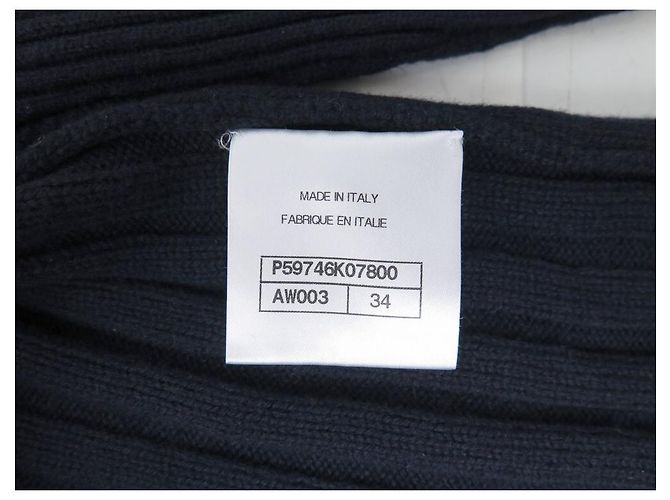 NEUER CHANEL-PULLOVER GRÖSSE 34 S P59746 AUS NAVY-WOLLE Marineblau - Ansicht 6