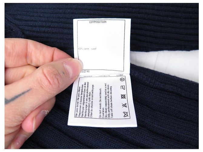 NEUER CHANEL-PULLOVER GRÖSSE 34 S P59746 AUS NAVY-WOLLE Marineblau - Ansicht 7