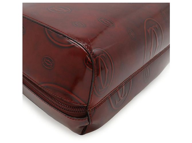 Zaino in pelle Cartier Buon Compleanno Marrone - vista 3
