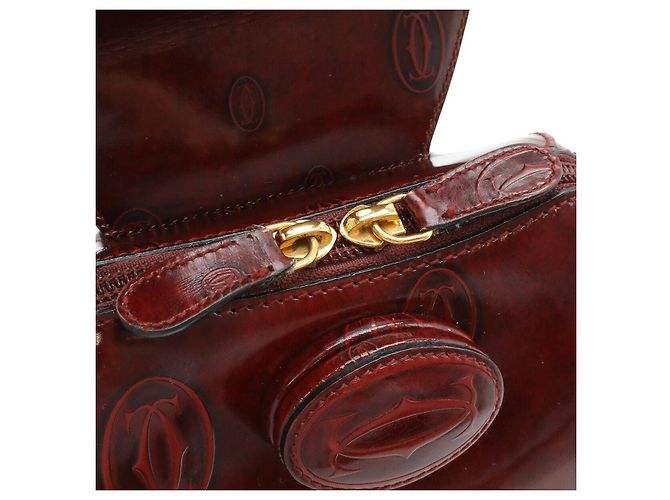 Zaino in pelle Cartier Buon Compleanno Marrone - vista 7