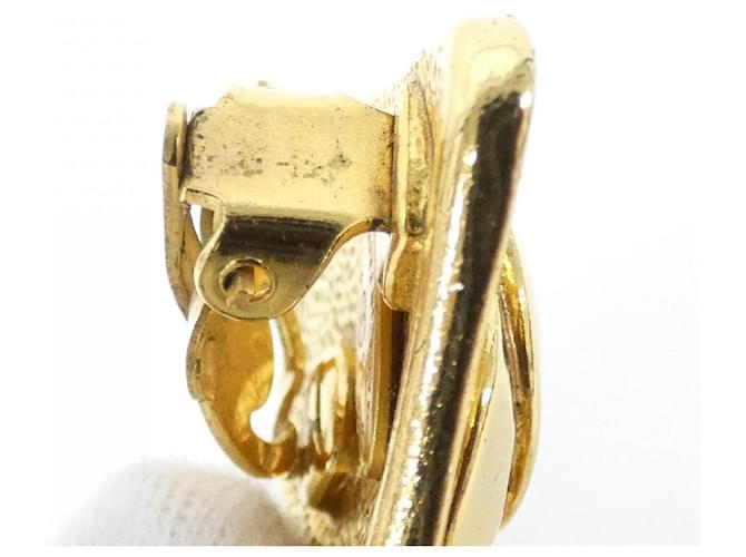 Orecchini vintage Chanel D'oro Metallico - vista 3