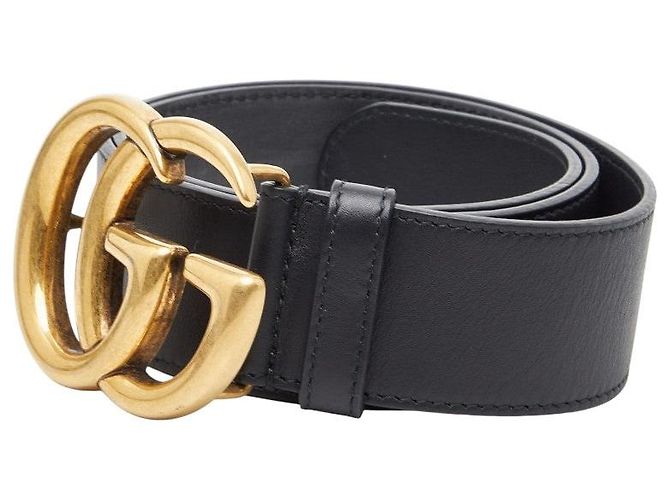 Gucci GG Marmont Ledergürtel Schwarz - Ansicht 2