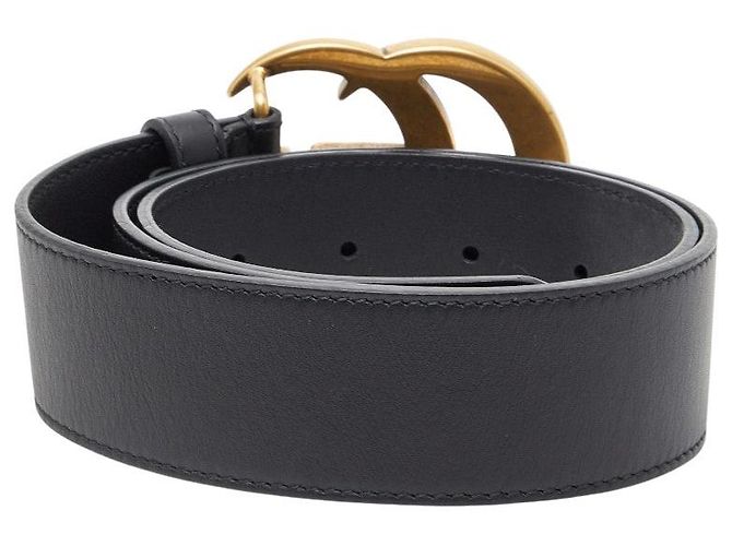 Gucci GG Marmont Ledergürtel Schwarz - Ansicht 3