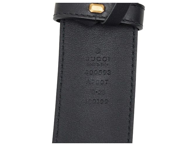 Gucci GG Marmont Ledergürtel Schwarz - Ansicht 6