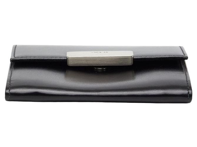 Prada Logo Leder-Münzfach Schwarz - Ansicht 3