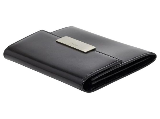 Prada Logo Leder-Münzfach Schwarz - Ansicht 5
