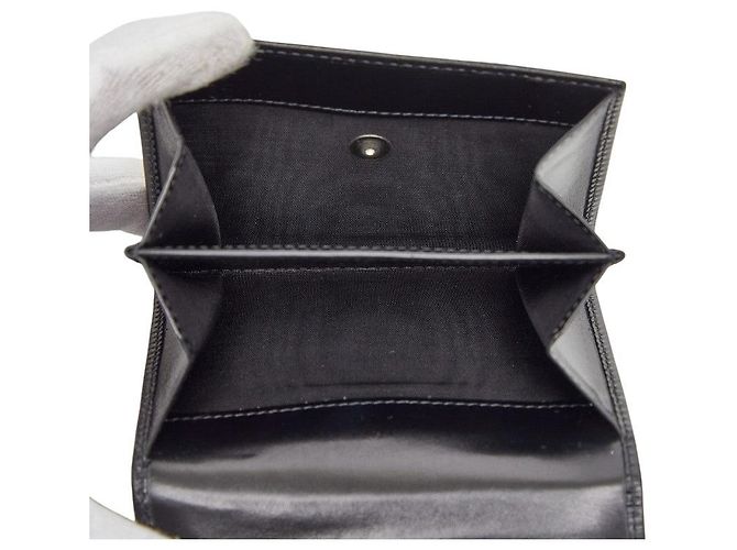 Prada Logo Leder-Münzfach Schwarz - Ansicht 7