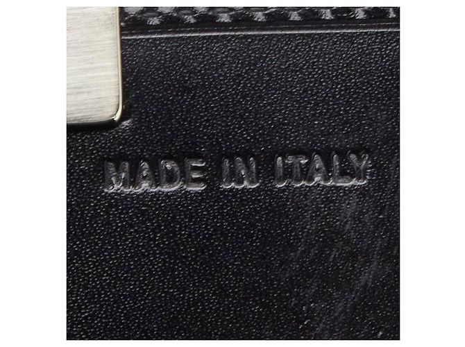 Prada Logo Leder-Münzfach Schwarz - Ansicht 9