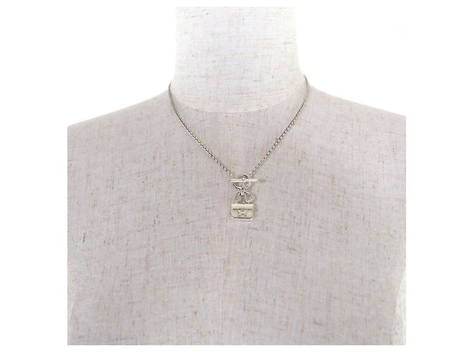Collar Hermès Constance 925 Plata Metálico - vista 3