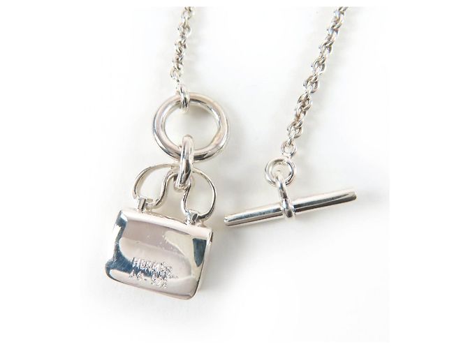 Collar Hermès Constance 925 Plata Metálico - vista 6