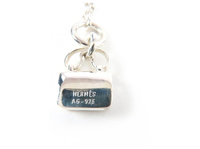 Collar Hermès Constance 925 Plata Metálico - vista 7