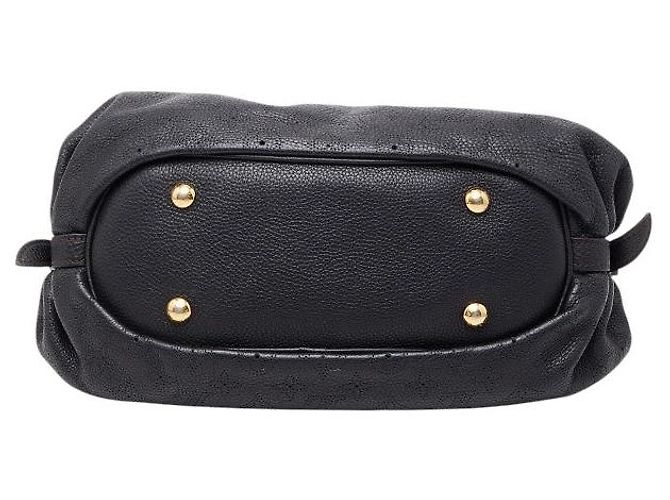 Borsa a Spalla in Pelle Monogram Mahina di Louis Vuitton Nero - vista 3