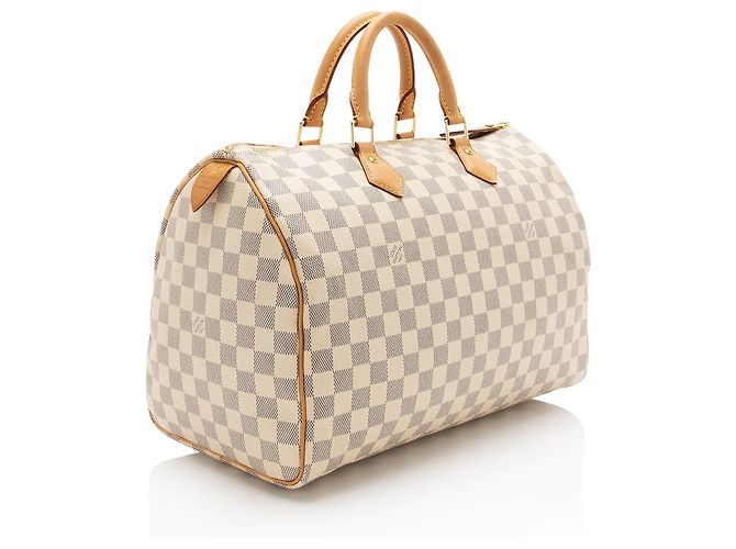 Louis Vuitton Damier Azur Speedy 35 Tasche Blau - Ansicht 2