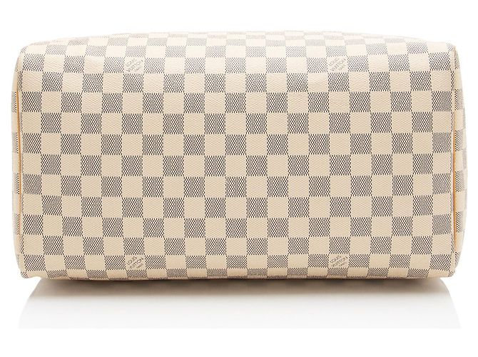Louis Vuitton Damier Azur Speedy 35 Tasche Blau - Ansicht 4