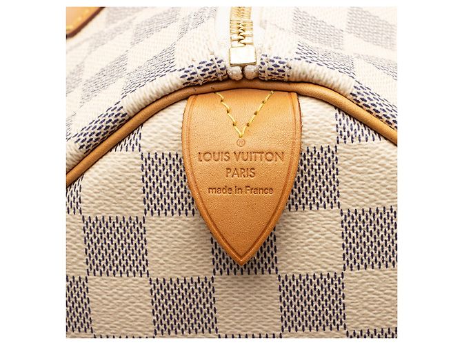 Louis Vuitton Damier Azur Speedy 35 Tasche Blau - Ansicht 8