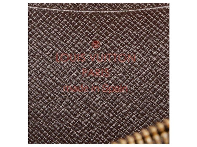 Portafoglio lungo con zip Damier Louis Vuitton Metallico Bronzo - vista 8