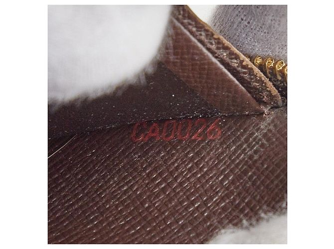 Portafoglio lungo con zip Damier Louis Vuitton Metallico Bronzo - vista 9